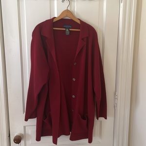 Red wool sweater women’s size 3X